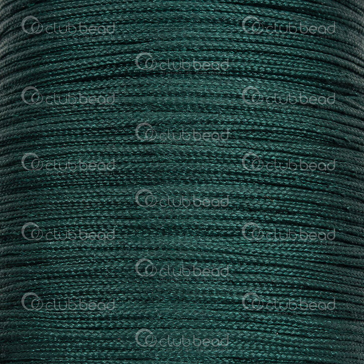 Polyester Cord 1mm Forest Green 91m (100 yd) - 1604-0400-23 - Club Bead