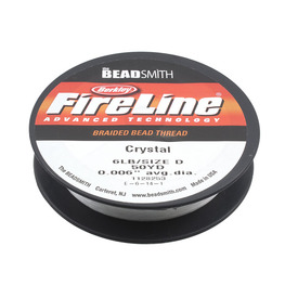 1001-1101-01 - FireLine Thread Polyethylene 0.006'' / 6lb / Size D Clear 45m (50 Yard) USA 1001-1101-01,montreal, quebec, canada, beads, wholesale