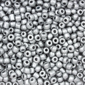 1001-9001-0405 - Bille de Verre Perle de Rocaille Rond 6/0 Argent Métallique 90g app. 900pcs 1001-9001-0405,Tissage,Perles de rocaille,No 6,Bille,Perle de Rocaille,Verre,Verre,6/0,Rond,Rond,Gris,Argent,Métallique,Chine,montreal, quebec, canada, beads, wholesale