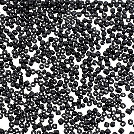 A-1010-49 - Bille Perle de Rocaille 10/0 Noir Opaque A-1010-49,montreal, quebec, canada, beads, wholesale