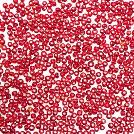 *A-1060-25 - Bille Perle de Rocaille 6/0 Rouge Pâle Centre Argenté *A-1060-25,montreal, quebec, canada, beads, wholesale