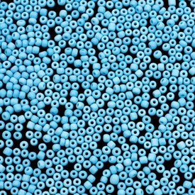 *A-1060-43 - Bead Seed Bead 6/0 Baby Blue Opaque 1 Box (app. 110 gr.) *A-1060-43,Bead,Seed Bead,Glass,6/0,Round,Blue,Baby Blue,Opaque,China,1 Box (app. 110 gr.),montreal, quebec, canada, beads, wholesale