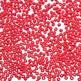*A-1060-45 - Bead Seed Bead 6/0 Light Red Opaque 1 Box (app. 110 gr.) *A-1060-45,montreal, quebec, canada, beads, wholesale