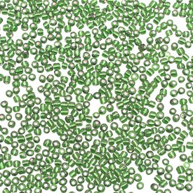 *A-1080-27 - Bead Seed Bead 8/0 Light Green Silver Lined 1 Box (app. 100 gr.) *A-1080-27,Beads,Seed beads,Chinese,Bead,Seed Bead,Glass,8/0,Round,Green,Green,Light,Silver Lined,China,1 Box (app. 100 gr.),montreal, quebec, canada, beads, wholesale