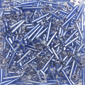 *1099-0000-07 - Glass Bead Seed Bead Assorted Shapes Assorted Size Blue-Grey Mix 1 Box (app. 100 gr.) *1099-0000-07,Beads,Seed beads,Chinese,Bead,Seed Bead,Glass,Glass,Assorted Size,Assorted Shapes,Blue,Blue-Grey Mix,China,1 Box (app. 100 gr.),montreal, quebec, canada, beads, wholesale