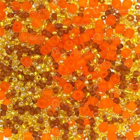 A-1099-1060-MIX1 - Bille Perle de Rocaille 10/0 6/0 Assortiment Tournesol (approx.100gr) A-1099-1060-MIX1,montreal, quebec, canada, beads, wholesale