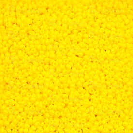 1101-1087 - Glass Bead Seed Bead Round 10/0 Preciosa Yellow Gold Opaque 50g app. 2000pcs Czech Republic 1101-1087,Beads,Seed beads,Nb 10,Bead,Seed Bead,Glass,Glass,10/0,Round,Round,Yellow,Yellow Gold,Opaque,Czech Republic,montreal, quebec, canada, beads, wholesale