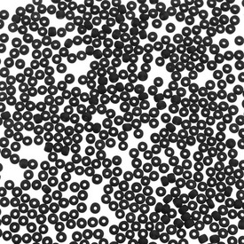 A-1101-1203 - Bead Seed Bead Preciosa 10/0 Matt Black Opaque 1 Bag (app. 50g) (App. 4800pcs) Czech Republic A-1101-1203,Weaving,10/0,Bead,Seed Bead,Glass,10/0,Round,Black,Black,Matt,Opaque,Czech Republic,Preciosa,1 Bag (app. 50g),montreal, quebec, canada, beads, wholesale