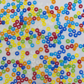 A-1101-1219 - Bead Seed Bead Preciosa 10/0 Matt Multi Transparent 1 Bag (app. 50g) (App. 4800pcs) Czech Republic A-1101-1219,Weaving,10/0,Bead,Seed Bead,Glass,10/0,Round,Mix,Multi,Matt,Transparent,Czech Republic,Preciosa,1 Bag (app. 50g),montreal, quebec, canada, beads, wholesale