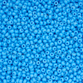 1101-2009 - Glass Bead Seed Bead Round 8/0 Preciosa Blue/Turquoise Opaque 50g app. 2000pcs Czech Republic 1101-2009,Beads,Seed beads,8/0,Bead,Seed Bead,Glass,Glass,8/0,Round,Round,Blue,Blue/Turquoise,Opaque,Czech Republic,montreal, quebec, canada, beads, wholesale