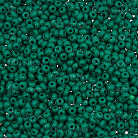 1101-2017 - Glass Bead Seed Bead Round 8/0 Preciosa Dark Green Opaque 50g app. 2000pcs Czech Republic 1101-2017,Weaving,8/0,Bead,Seed Bead,Glass,Glass,8/0,Round,Round,Green,Dark Green,Opaque,Czech Republic,Preciosa,montreal, quebec, canada, beads, wholesale