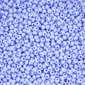 1101-2047 - Glass Bead Seed Bead Round 8/0 Preciosa Powder Blue Opaque 50g app. 2000pcs Czech Republic 1101-2047,Weaving,Seed beads,Czech,Bead,Seed Bead,Glass,Glass,8/0,Round,Round,Blue,Blue,Powder,Opaque,montreal, quebec, canada, beads, wholesale