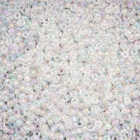 A-1101-2051 - Glass Bead Seed Bead Round 8/0 Preciosa Crystal AB Transparent 50g app. 2000pcs Czech Republic A-1101-2051,Weaving,Seed beads,Nb 8,Bead,Seed Bead,Glass,8/0,Round,Colorless,Crystal,Iris,Transparent,Czech Republic,Preciosa,montreal, quebec, canada, beads, wholesale
