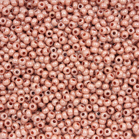 1101-2071 - Glass Bead Seed Bead Round 8/0 Preciosa Opaque Pink Opaque Luster 50g app. 2000pcs Czech Republic 1101-2071,Beads,Seed beads,montreal, quebec, canada, beads, wholesale