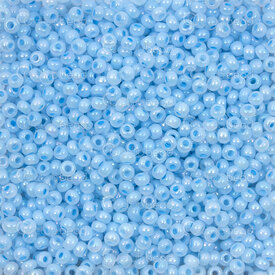 1101-2073 - Bille de Verre Perle de Rocaille Rond 8/0 Preciosa Ceylon Bleu AB Trou 1mm 50g app. 2000pcs République Tcheque 1101-2073,Billes,Perles de rocaille,Tchèques,montreal, quebec, canada, beads, wholesale