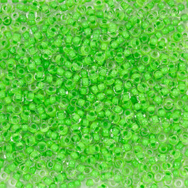 1101-2079 - Bille de Verre Perle de Rocaille Rond 8/0 Preciosa Cristal Cente Lime Vert Terra Intensive Trou 1mm 50g app. 2000pcs République Tcheque 1101-2079,vs,montreal, quebec, canada, beads, wholesale