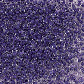 1101-2081 - Glass Bead Seed Bead Round 8/0 Preciosa Crystal Terra Intensive Linning Purple 1mm hole 50g app. 2000pcs Czech Republic 1101-2081,perles de rocaille,montreal, quebec, canada, beads, wholesale