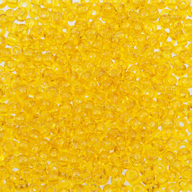 *A-1101-3051 - Bead Seed Bead Preciosa 6/0 Yellow Transparent 100gr Czech Republic *A-1101-3051,Bead,Seed Bead,Glass,6/0,Round,Yellow,Yellow,Transparent,Czech Republic,Preciosa,100gr,montreal, quebec, canada, beads, wholesale