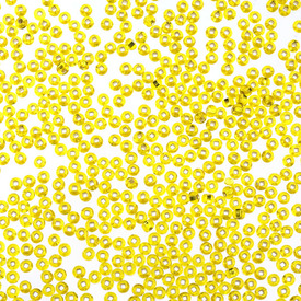 A-1101-3053 - Bead Seed Bead Preciosa 6/0 Yellow Silver Lined 1 Box (app. 100 gr.) Czech Republic A-1101-3053,Beads,Seed beads,Czech,6/0,Bead,Seed Bead,Glass,6/0,Round,Yellow,Yellow,Silver Lined,Czech Republic,Preciosa,montreal, quebec, canada, beads, wholesale