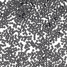 A-1101-4011 - Bead Seed Bead Preciosa 4/0 Black Opaque 1 Bag (app. 50g) (App. 400pcs) Czech Republic A-1101-4011,Beads,Seed beads,Czech,4/0,Bead,Seed Bead,Glass,4/0,Round,Black,Black,Opaque,Czech Republic,Preciosa,montreal, quebec, canada, beads, wholesale