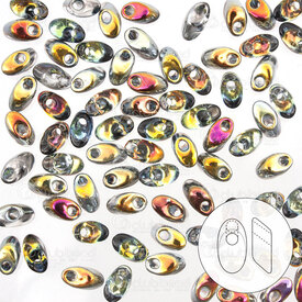 1101-7307-8.5GR - Glass Bead Seed Bead Long Magatama 4x7mm Miyuki Marea Crystal 8.5g Japan LMA-4551 1101-7307-8.5GR,1101-7,8.5g,Bead,Seed Bead,Glass,Glass,4X7MM,Long Magatama,Mix,Crystal,Marea,Japan,Miyuki,8.5g,montreal, quebec, canada, beads, wholesale