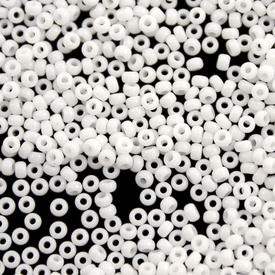 1101-7603-02-23GR - Glass Bead Seed Bead 11/0 Miyuki White Opaque 23g Japan 11-9402 1101-7603-02-23GR,Weaving,Seed beads,Nb 11,Bead,Seed Bead,Glass,Glass,11/0,Round,White,White,Opaque,Japan,Miyuki,montreal, quebec, canada, beads, wholesale