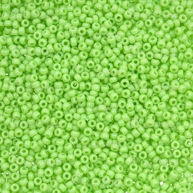 1101-7603-16-23GR - Glass Bead Seed Bead Round 11/0 Miyuki Opaque Chartreuse 23g Japan 11-9416 1101-7603-16-23GR,Glass,23g,Bead,Seed Bead,Glass,Glass,11/0,Round,Round,Green,Chartreuse,Opaque,Japan,Miyuki,montreal, quebec, canada, beads, wholesale