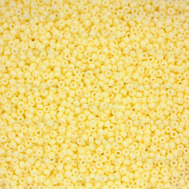 1101-7603-23-23GR - Glass Bead Seed Bead Round 11/0 Miyuki Dyed Duracoat Opaque Pale Yellow 23g Japan 11-94451 1101-7603-23-23GR,Beads,Seed beads,Japanese,montreal, quebec, canada, beads, wholesale