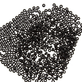 *1101-7604-01 - Glass Bead Seed Bead 11/0 Miyuki Black Matt 50g Japan 11-9401F *1101-7604-01,Bead,Seed Bead,Glass,Glass,11/0,Round,Black,Black,Matt,Japan,Miyuki,50g,11-9401F,montreal, quebec, canada, beads, wholesale