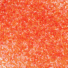 1101-7811-7GR - Delica de Verre Perle de Rocaille Cylindre 15/0 Rouge Orange Centre Argenté 7g Japon DBS0043 1101-7811-7GR,Tissage,Perles de rocaille,2 trous,Delica,Perle de Rocaille,Verre,Verre,15/0,Rond,Cylindre,Orange,Red Orange,Centre Argenté,Japon,montreal, quebec, canada, beads, wholesale