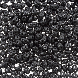 1101-7850-01 - Glass Bead Seed Bead Superduo 2.5X5MM Jet 2 Holes App. 24gr Preciosa Czech Republic DU0523980-TB 1101-7850-01,Beads,2.5X5MM,Bead,Seed Bead,Glass,Glass,2.5X5MM,Superduo,Black,Jet,2 Holes,Czech Republic,Preciosa,App. 24gr,montreal, quebec, canada, beads, wholesale