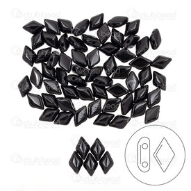 1101-8040-15 - Glass Bead Seed Bead Gem Duo 8x5mm Jet 2 Holes App. 20g Matubo Czech Republic GD8518549 1101-8040-15,Weaving,Seed beads,montreal, quebec, canada, beads, wholesale