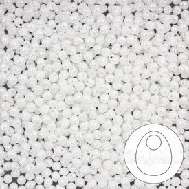 1101-8051-01 - Glass Bead Seed Bead Drop 2.8mm Miyuki White Luster 22g Japan 1101-8051-01,Beads,Glass,Bead,Seed Bead,Glass,Glass,2.8mm,Drop,Drop,White,White,Luster,Japan,Miyuki,montreal, quebec, canada, beads, wholesale