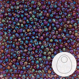 1101-8051-03 - Bille de Verre Perle de Rocaille Gouttelette 2.8mm Miyuki Bleu Mauve Irisé 22g Japon 1101-8051-03,Billes,Bille,Bille,Perle de Rocaille,Verre,Verre,2.8mm,Goutte,Goutellette,Bleu,Blue Purple,Irisé,Japon,Miyuki,montreal, quebec, canada, beads, wholesale