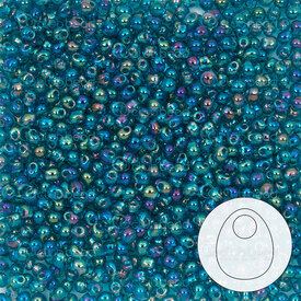 1101-8051-07 - Glass Bead Seed Bead Drop 2.8mm Miyuki Iris Capri Blue 22g Japan 1101-8051-07,Beads,montreal, quebec, canada, beads, wholesale