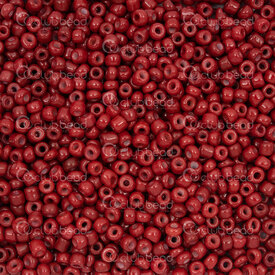 1101-9001-0311 - Bille de Verre Perle de Rocaille Rond 8/0 Rouge Foncé Opaque 90g app. 2000pcs 1101-9001-0311,Billes,Perles de rocaille,Chinoises,Bille,Perle de Rocaille,Verre,Verre,8/0,Rond,Rond,Rouge,Rouge,Dark,Opaque,montreal, quebec, canada, beads, wholesale