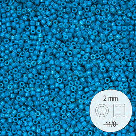 1101-9039 - Delica de Verre Perle de Rocaille 2mm Bleu Paon Opaque Teint 22gr 1101-9039,Tissage,Perles de rocaille,Delica Stellaris,montreal, quebec, canada, beads, wholesale
