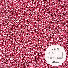 1101-9903 - Delica de Verre Perle de Rocaille 2mm Stellaris Rose Intense Metallique 22gr 1101-9903,Billes,Perles de rocaille,IN,montreal, quebec, canada, beads, wholesale