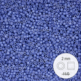 1101-9983 - Glass Delica Seed Bead Stellaris 2mm Opaque Royal Blue 22gr 1101-9983,Weaving,Seed beads,Stellaris Delica,montreal, quebec, canada, beads, wholesale