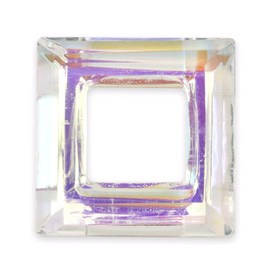 *1102-1807-03 - Glass Pendant Square Ring 30MM Crystal AB 2pcs *1102-1807-03,Pendants,30MM,2pcs,Pendant,Glass,30MM,Square,Square,Ring,Colorless,Crystal,AB,China,2pcs,montreal, quebec, canada, beads, wholesale