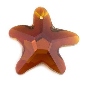 *1102-1808-05 - Glass Pendant Starfish 30MM Brown AB 1pc *1102-1808-05,1pc,Glass,Pendant,Glass,Glass,30MM,Star,Starfish,Brown,Brown,AB,China,1pc,montreal, quebec, canada, beads, wholesale