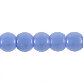 *1102-2005-09 - Bille de Verre Oeil de Chat Rectangle Grade A 14X17MM Bleu 2 Trous Corde de 16 Pouces *1102-2005-09,montreal, quebec, canada, beads, wholesale
