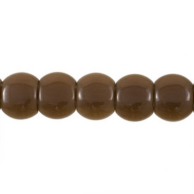 *1102-2018-09 - Glass Bead Cat's Eye Rectangle Round Corners 14X17MM Brown 2 Holes 16'' String *1102-2018-09,Glass,Bead,Cat's Eye,Glass,Glass,14X17MM,Rectangle,Round Corners,Brown,Brown,2 Holes,China,16'' String,montreal, quebec, canada, beads, wholesale
