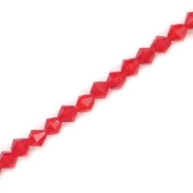 1102-3736-09 - Bille de Verre Pressé Bicône 6mm Rubis Corde de 12 Pouces 50pcs 1102-3736-09,6mm,Verre Pressé,Bille,Verre,Verre Pressé,6mm,Bicône,Bicône,Rouge,Rubis,Chine,Corde de 16 Pouces,montreal, quebec, canada, beads, wholesale