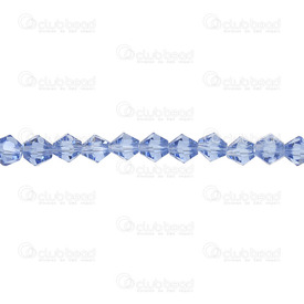 1102-3736-21 - Bille de Verre Pressé Bicône 6mm Bleu Pâle Corde de 12 Pouces 1102-3736-21,Billes,Verre,Bicône,Bille,Verre,Glass Pressed,6mm,Bicône,Bicône,Light Blue,Chine,12'' String,montreal, quebec, canada, beads, wholesale