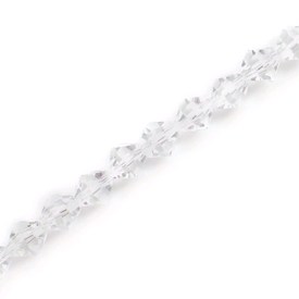 1102-3738-01 - Glass Press Bead 8MM  Bicone Crystal  11.5" String/40pcs 1102-3738-01,Beads,Glass,16'' String,Bicone,Bead,Glass,Glass Press,8MM,Bicone,Bicone,Colorless,Crystal,China,16'' String,montreal, quebec, canada, beads, wholesale