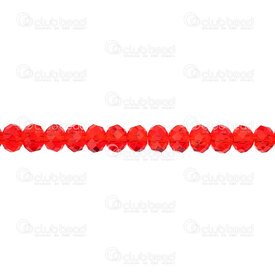 1102-3746-11 - Glass Pressed Bead Oval Faceted 4x6mm Hyacinth 1mm hole 2 x 15in String approx. 160pcs 1102-3746-11,hy,montreal, quebec, canada, beads, wholesale