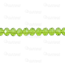 1102-3746-17 - Glass Pressed Bead Oval Faceted 6x8mm Olive Green 17.5" String (app100pcs) 1102-3746-17,New Products,Round,Bead,Glass,Glass Pressed,6X4MM,Round,Oval,Faceted,Olive Green,China,17.5" String (app100pcs),montreal, quebec, canada, beads, wholesale