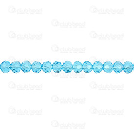 1102-3746-27 - Glass Pressed Bead Oval Faceted 6x4mm Aquamarine 16'' String 1102-3746-27,Beads,Glass,Oval,Bead,Glass,Glass Pressed,4X6MM,Round,Oval,Faceted,Fuchsia/Green,Transparent,China,17.5" String (app100pcs),montreal, quebec, canada, beads, wholesale