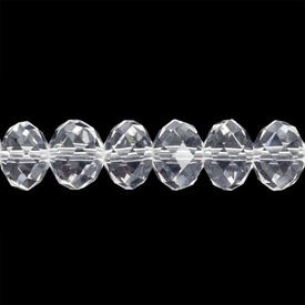 1102-3768-01 - Glass Press Bead Oval Faceted 9X12MM Crystal 16'' String 1102-3768-01,Beads,16'' String,Oval,Bead,Glass,Glass Press,9X12MM,Round,Oval,Faceted,Colorless,Crystal,China,16'' String,montreal, quebec, canada, beads, wholesale